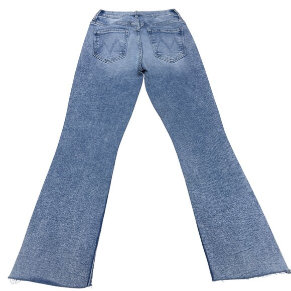 Mother The Insider Crop Step Fray Blue Jean Women's Denim Pants, Size 27 - Picture 2 of 11